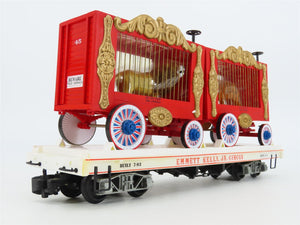 G Scale Bachmann Big Haulers 98371 Emmett Kelly Jr Circus Flat Car w/ Cages