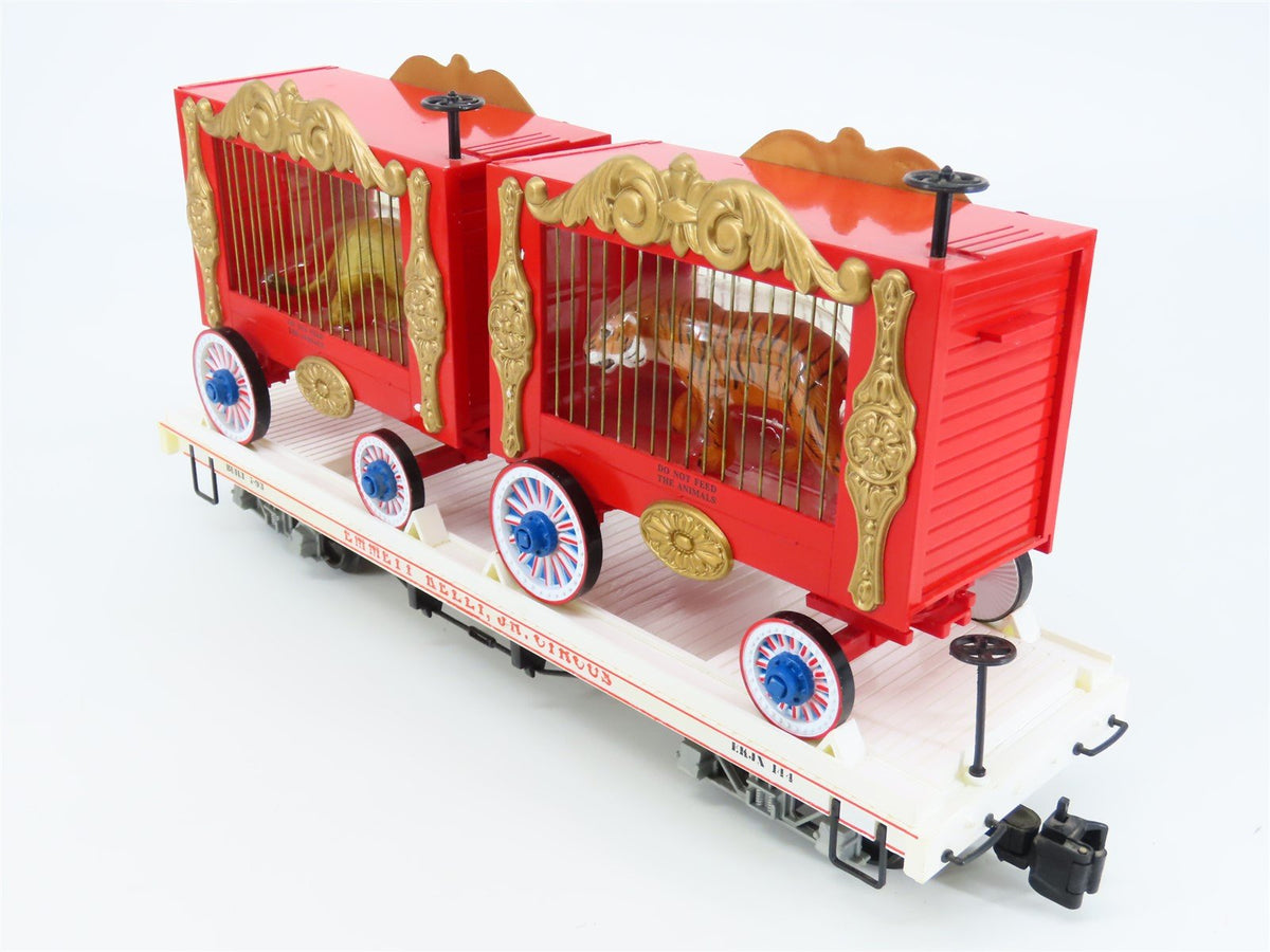 G Scale Bachmann Big Haulers 98371 Emmett Kelly Jr Circus Flat Car w/ Cages