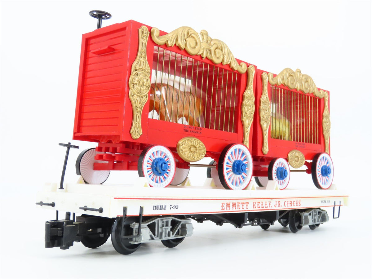 G Scale Bachmann Big Haulers 98371 Emmett Kelly Jr Circus Flat Car w/ Cages