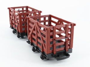 G Scale LGB 40180 Multipurpose Freight Wagons 2-Car Set