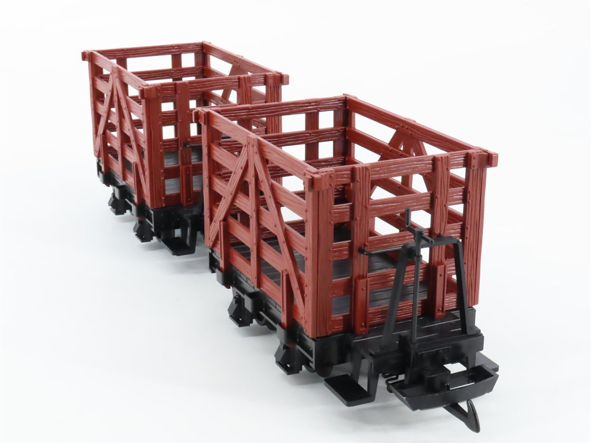 G Scale LGB 40180 Multipurpose Freight Wagons 2-Car Set