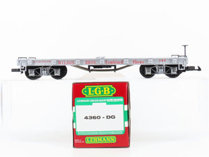 G Scale LGB 4360-DG Wilson Bros. Combined Shows Flat Car #105