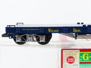 G Scale LGB 4060-DG Wilson Bros. Combined Shows Flat Car #114