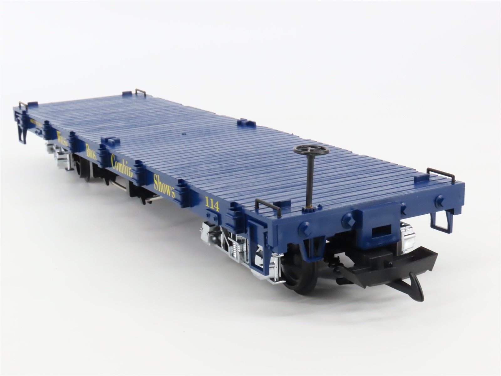 G Scale LGB 4060-DG Wilson Bros. Combined Shows Flat Car