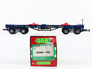 G Scale LGB 4060-DG Wilson Bros. Combined Shows Flat Car #114