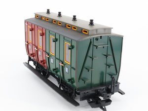 G Scale LGB 30503 Green / Brown 3rd & 4th Class Compartment Coach Passenger