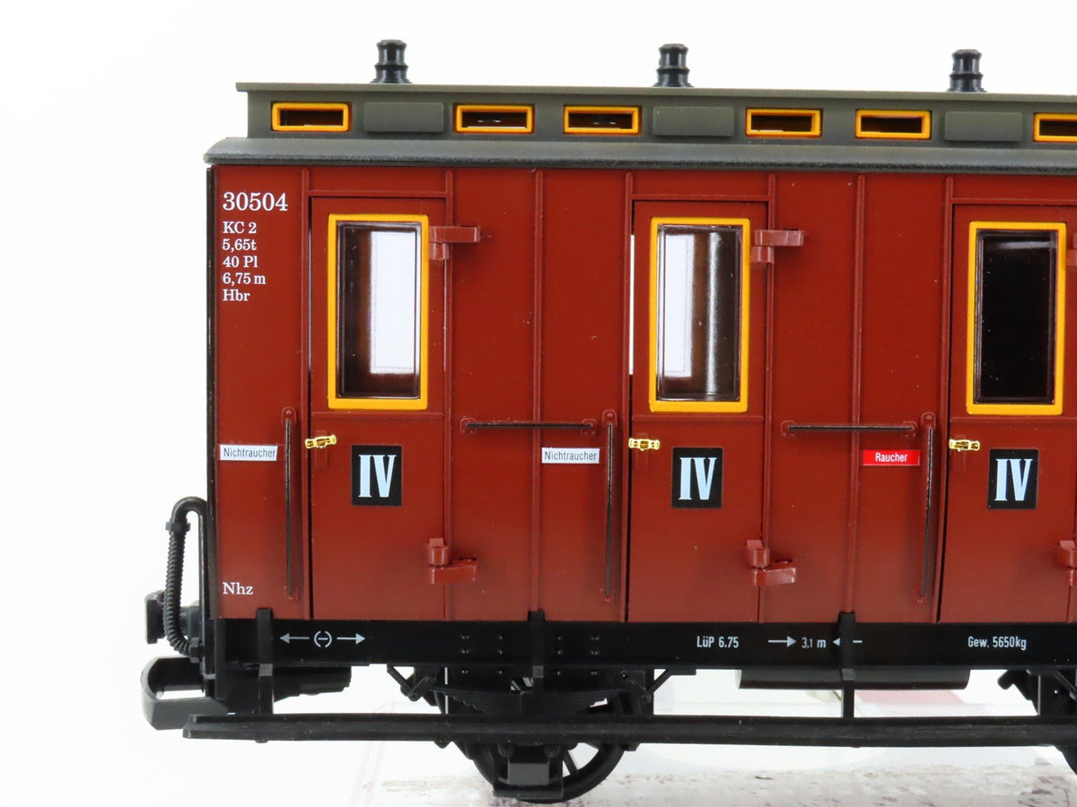 G Scale LGB 30504 Brown 4th Class Compartment Coach Passenger