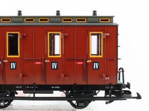 G Scale LGB 30504 Brown 4th Class Compartment Coach Passenger