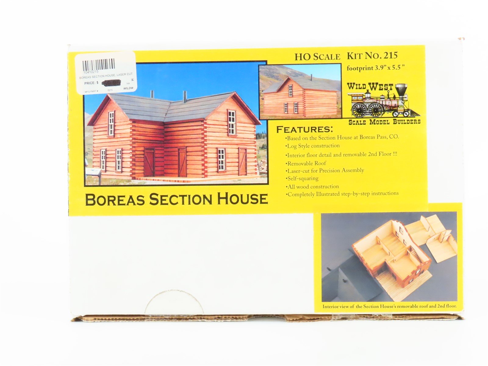 HO Scale Wild West Scale Model Builders Kit #215 Boreas Section House