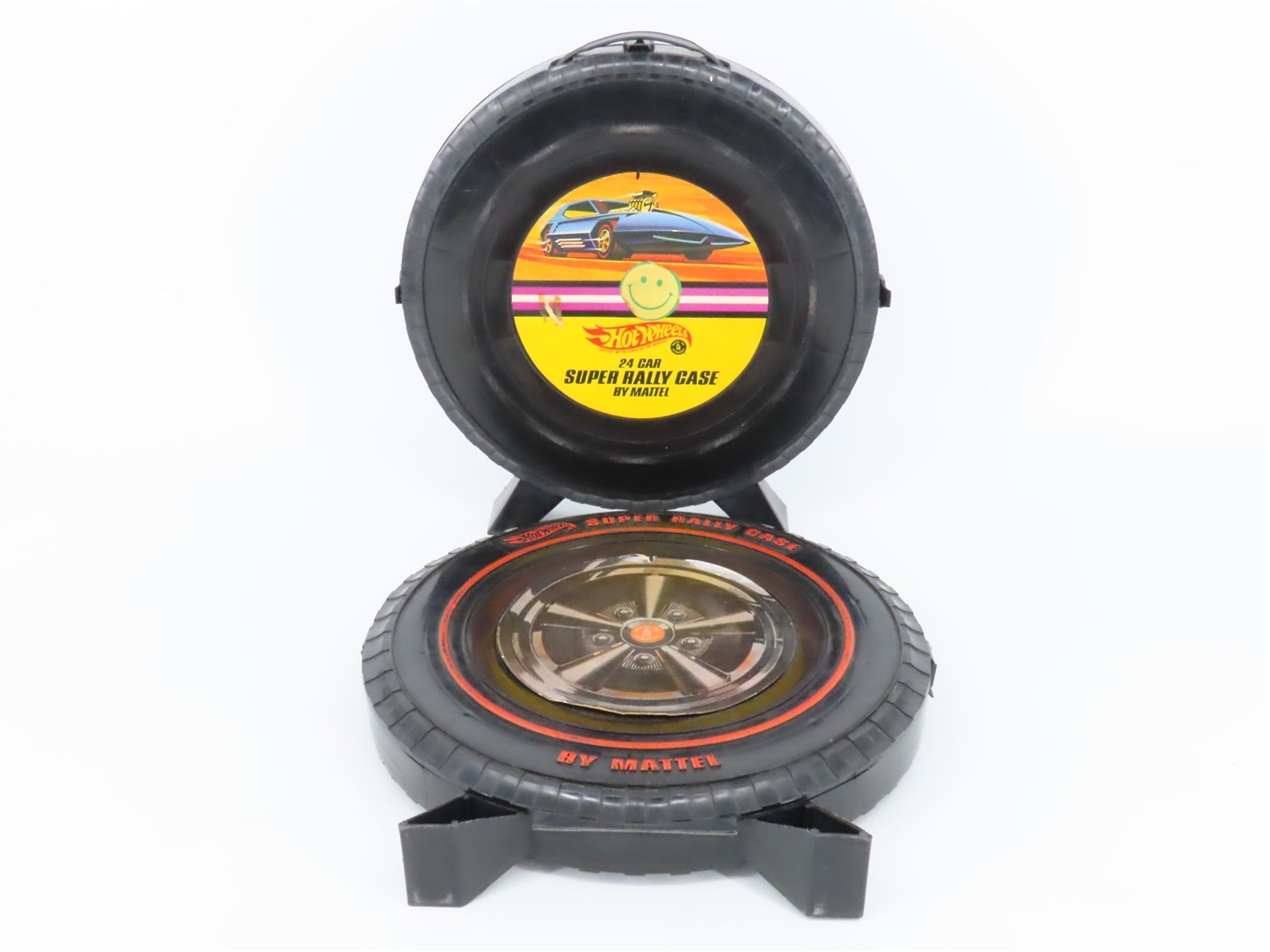 LOT of 2 1968 Hot Wheels Super Rally Case Holders by Mattel