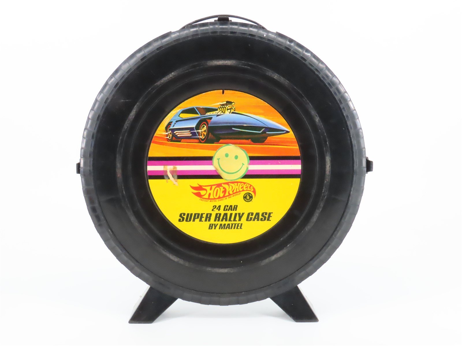 LOT of 2 1968 Hot Wheels Super Rally Case Holders by Mattel