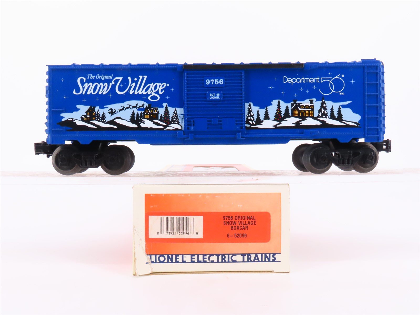 O Gauge 3-Rail Lionel 6-52096 Snow Village Department 56 Box Car #9756