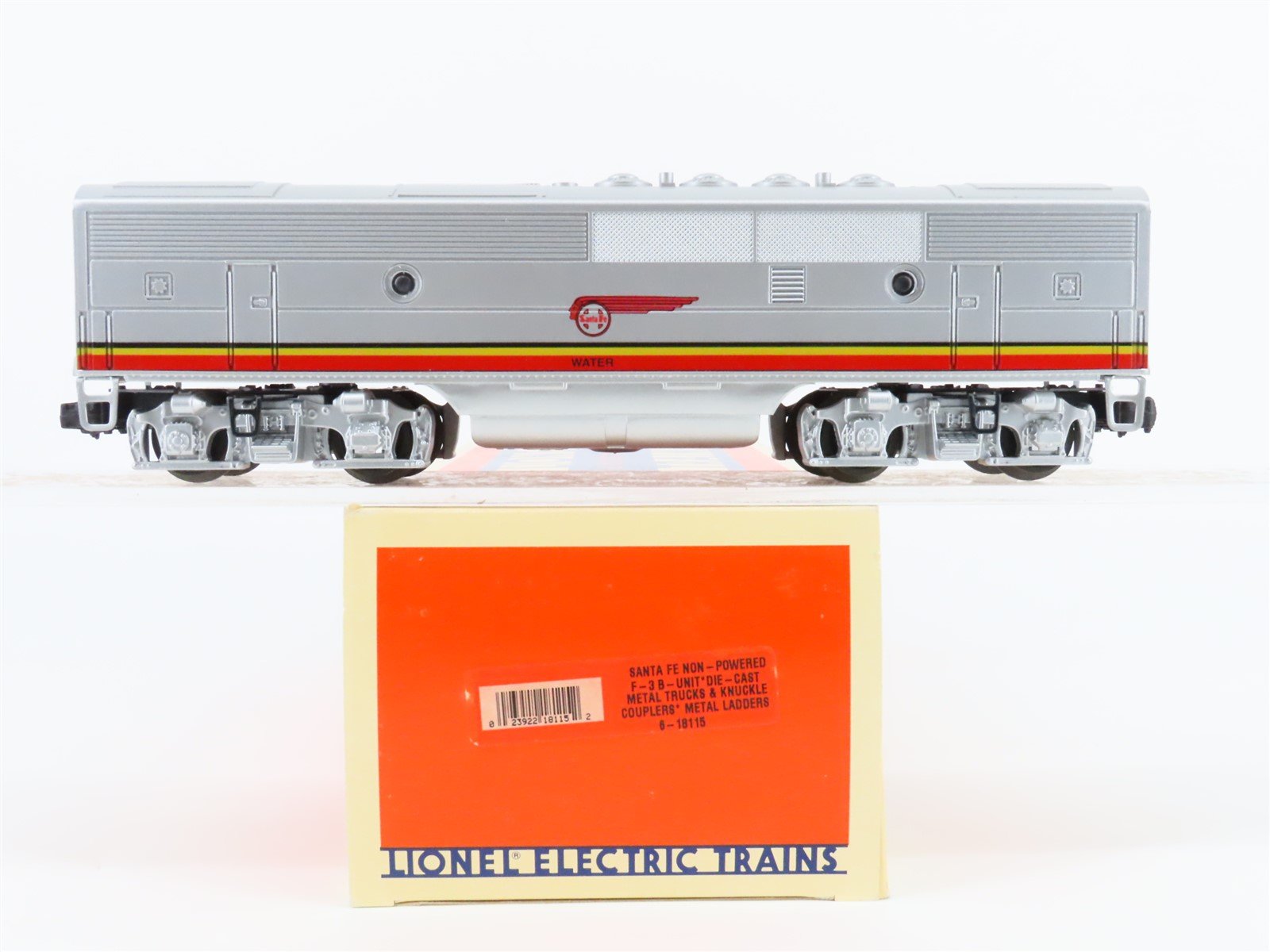 O Gauge 3-Rail Lionel 6-18115 ATSF Santa Fe F3B Diesel Locomotive UNPOWERED