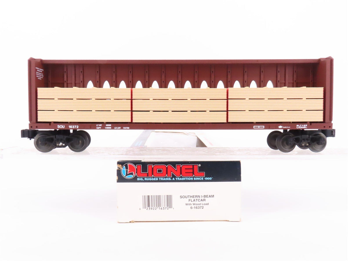 O Gauge 3-Rail Lionel 6-16372 SOU Southern I-Beam Flat Car #16372 w/ Loads