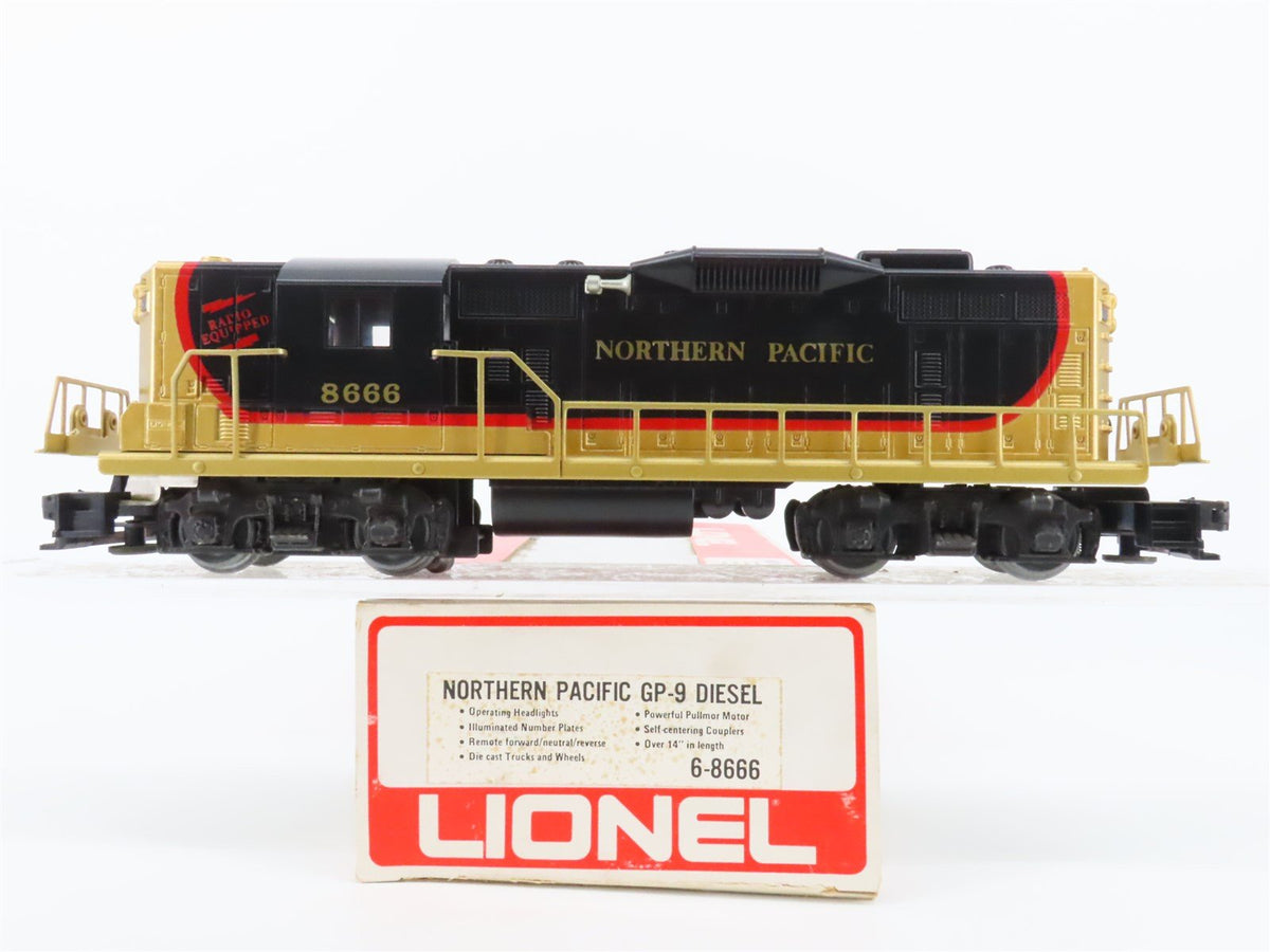 O Gauge 3-Rail Lionel 6-8666 NP Northern Pacific GP9 Diesel Locomotive #8666