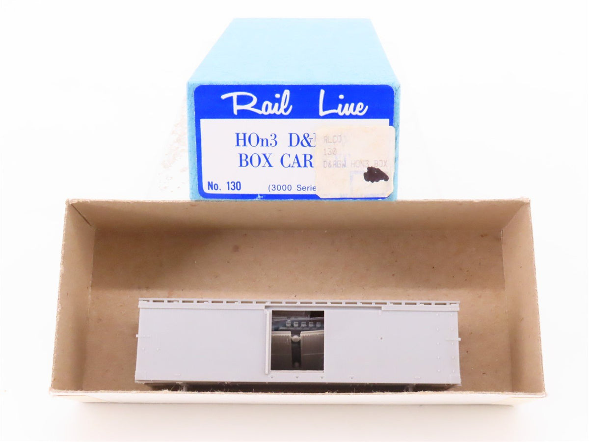 HOn3 Scale Rail Line Kit #130 D&amp;RGW Rio Grande Railroad Single Door Box Car