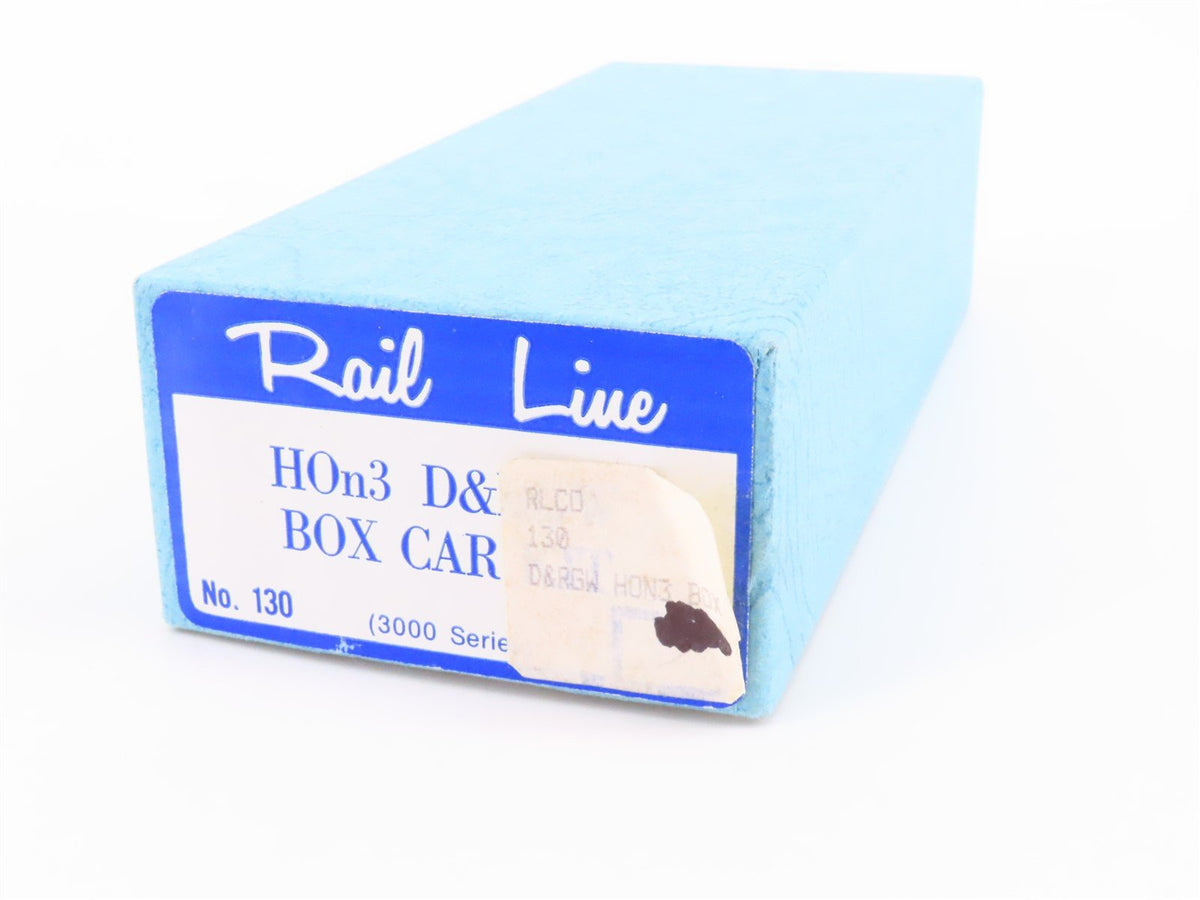 HOn3 Scale Rail Line Kit #130 D&amp;RGW Rio Grande Railroad Single Door Box Car