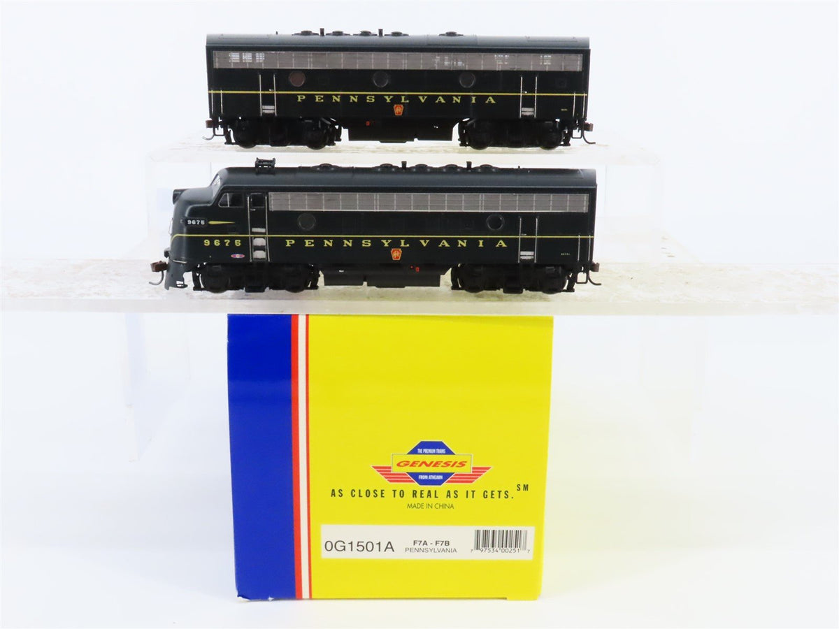 HO Scale Athearn Genesis G1501A PRR Railway F7 A/B Diesel Locomotive Set