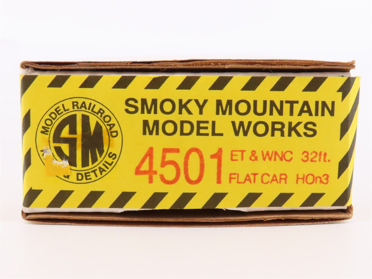 HOn3 Scale Smoky Mountain Model Works Kit #4501 ET&amp;WNC 32&#39; Flat Car