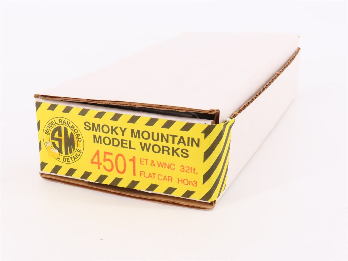 HOn3 Scale Smoky Mountain Model Works Kit #4501 ET&amp;WNC 32&#39; Flat Car