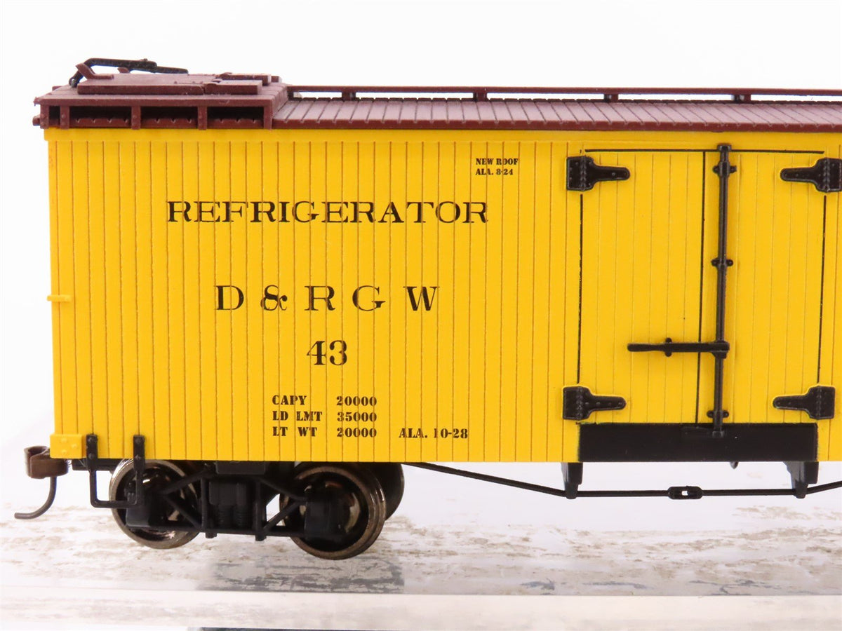 On30 Scale Bachmann Spectrum 27418 D&amp;RGW Rio Grande Reefer #43