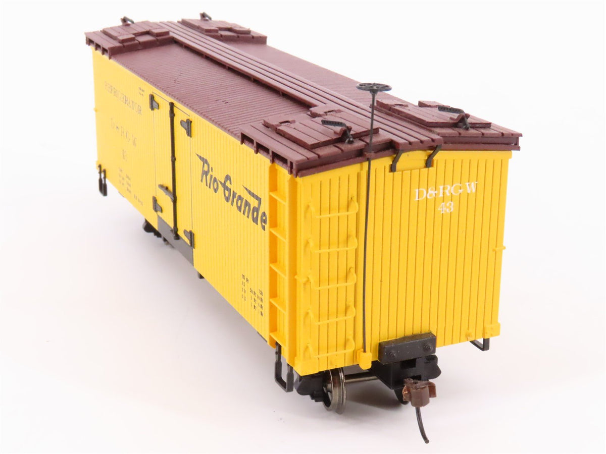 On30 Scale Bachmann Spectrum 27418 D&amp;RGW Rio Grande Reefer #43