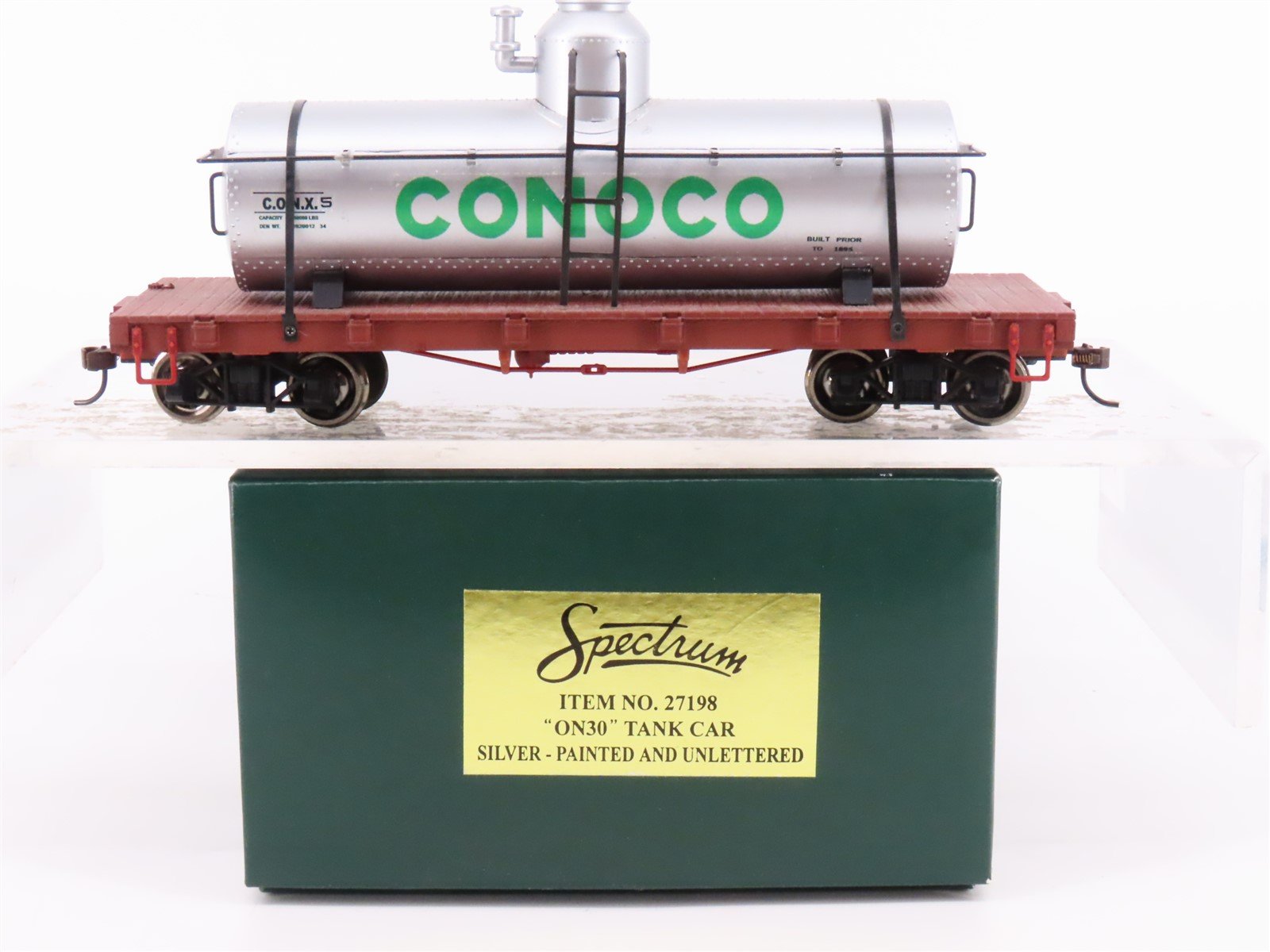 On30 Scale Bachmann Spectrum 27198 CONX Conoco Tank Car #5 - Custom Decals