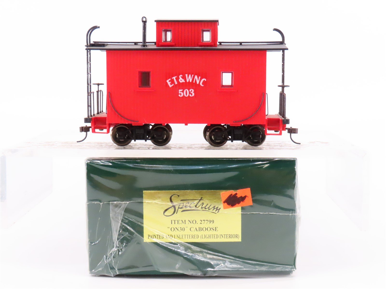 On30 Scale Bachmann Spectrum 27799 ET&WNC Caboose #503 - Custom Decals