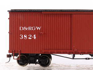 On30 Scale Bachmann Spectrum 27099 D&RGW Rio Grande Box Car #3824 -Custom Decals