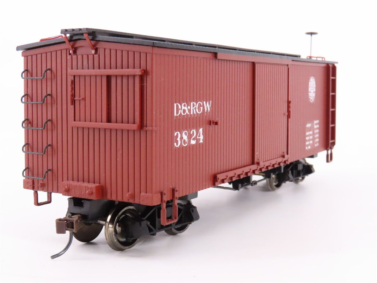 On30 Scale Bachmann Spectrum 27099 D&amp;RGW Rio Grande Box Car #3824 -Custom Decals