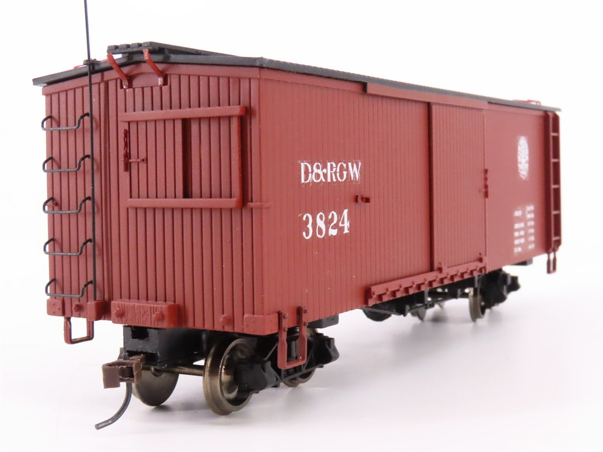 On30 Scale Bachmann Spectrum 27099 D&amp;RGW Rio Grande Box Car #3824 -Custom Decals