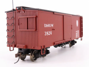 On30 Scale Bachmann Spectrum 27099 D&RGW Rio Grande Box Car #3824 -Custom Decals