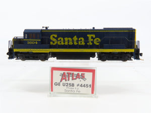 N Scale Atlas 4451 ATSF Santa Fe U25B Diesel Locomotive #1604