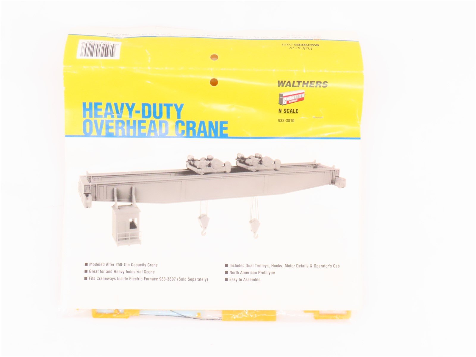 N 1/160 Scale Walthers Kit #933-3810 Heavy-Duty Overhead Crane