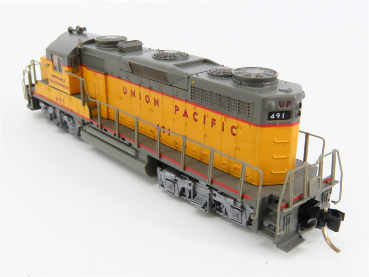 N Scale Life-Like 7253 UP Union Pacific GP20 Diesel Locomotive #491