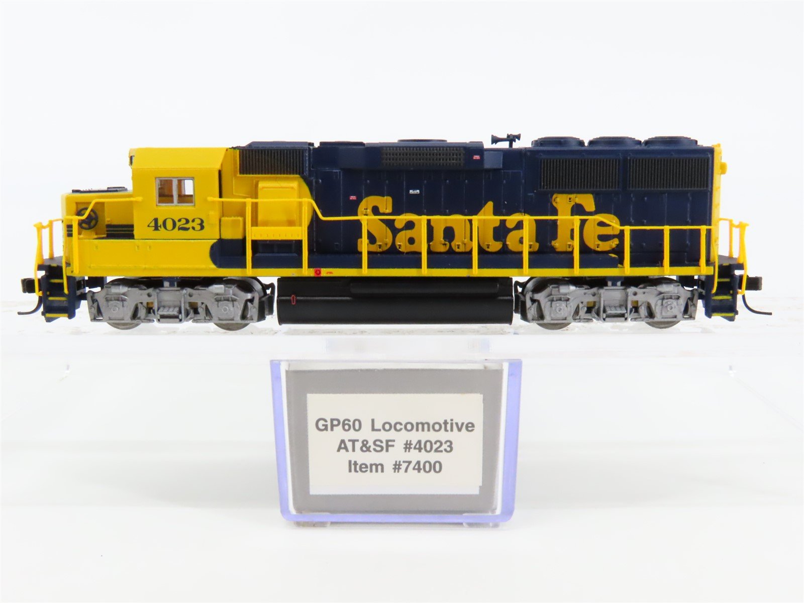 N Scale Life-Like 7400 ASTF Santa Fe GP60 Diesel Locomotive #4023