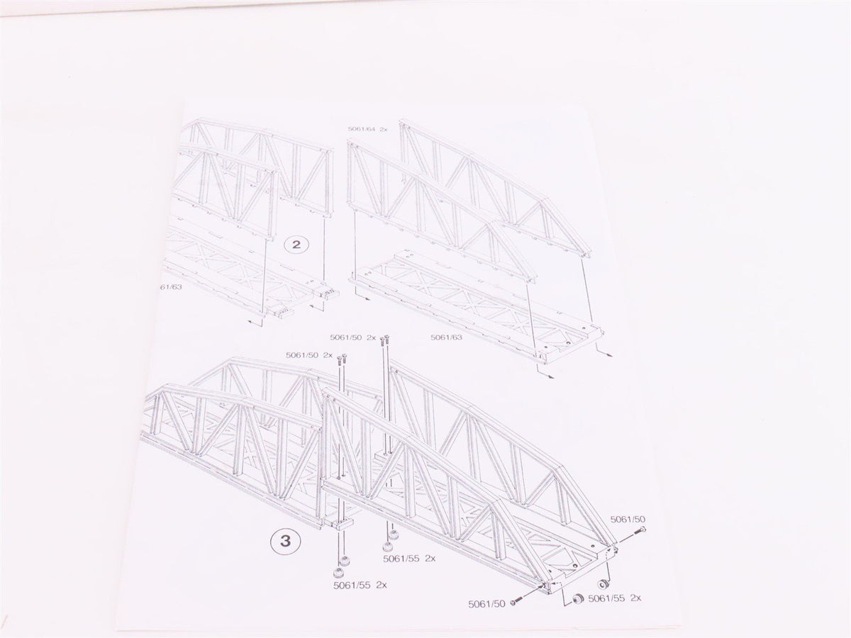 G 1/22.5 Scale LGB Kit #50610 Arched Steel Bridge