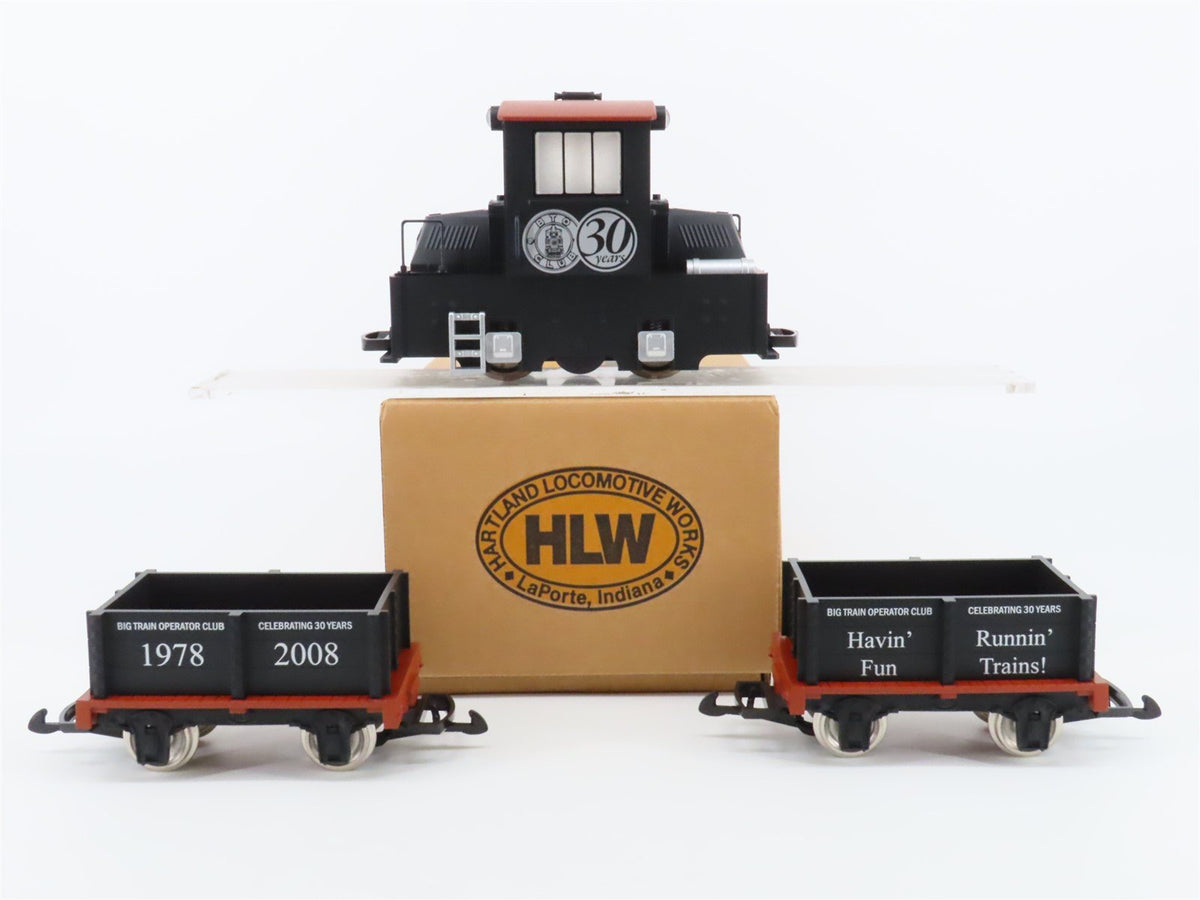 G Scale Hartland HLW BTO Club 30 Years Diesel Switcher &amp; Gondolas Set