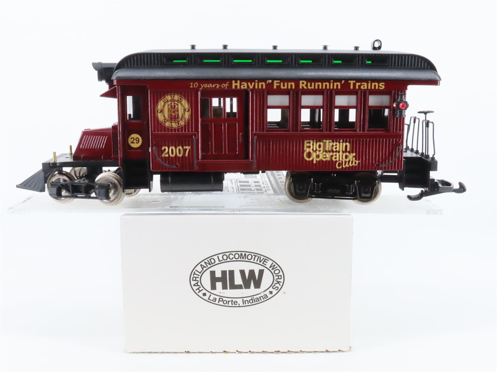 G Scale Hartland HLW 2007 BTO Big Train Operator Club Diesel Railbus