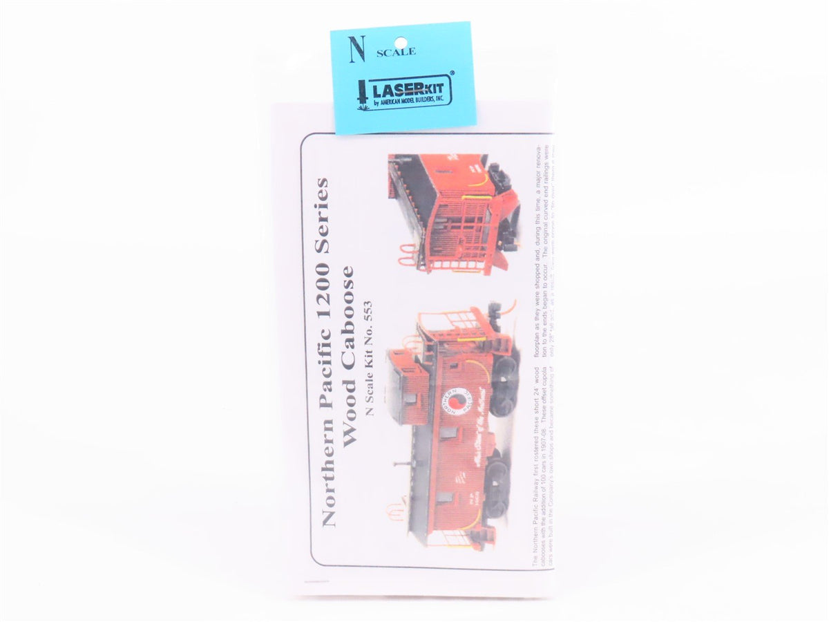 N American Model Builders LaserKit No. 553 NP Northern Pacific Wood Caboose