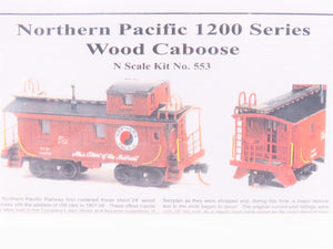 N American Model Builders LaserKit No. 553 NP Northern Pacific Wood Caboose