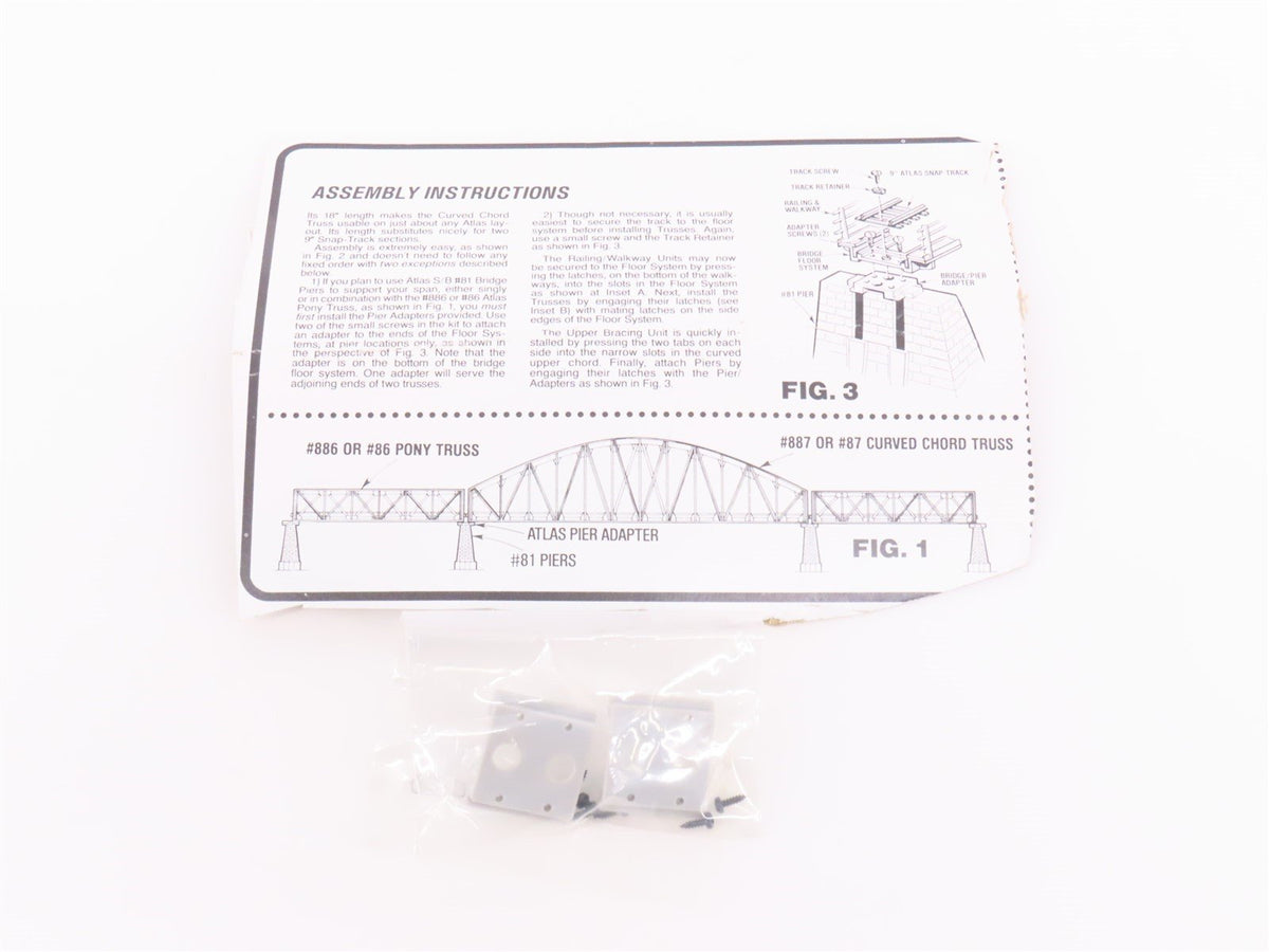 HO 1/87 Scale Atlas Curved Chord Truss Bridge