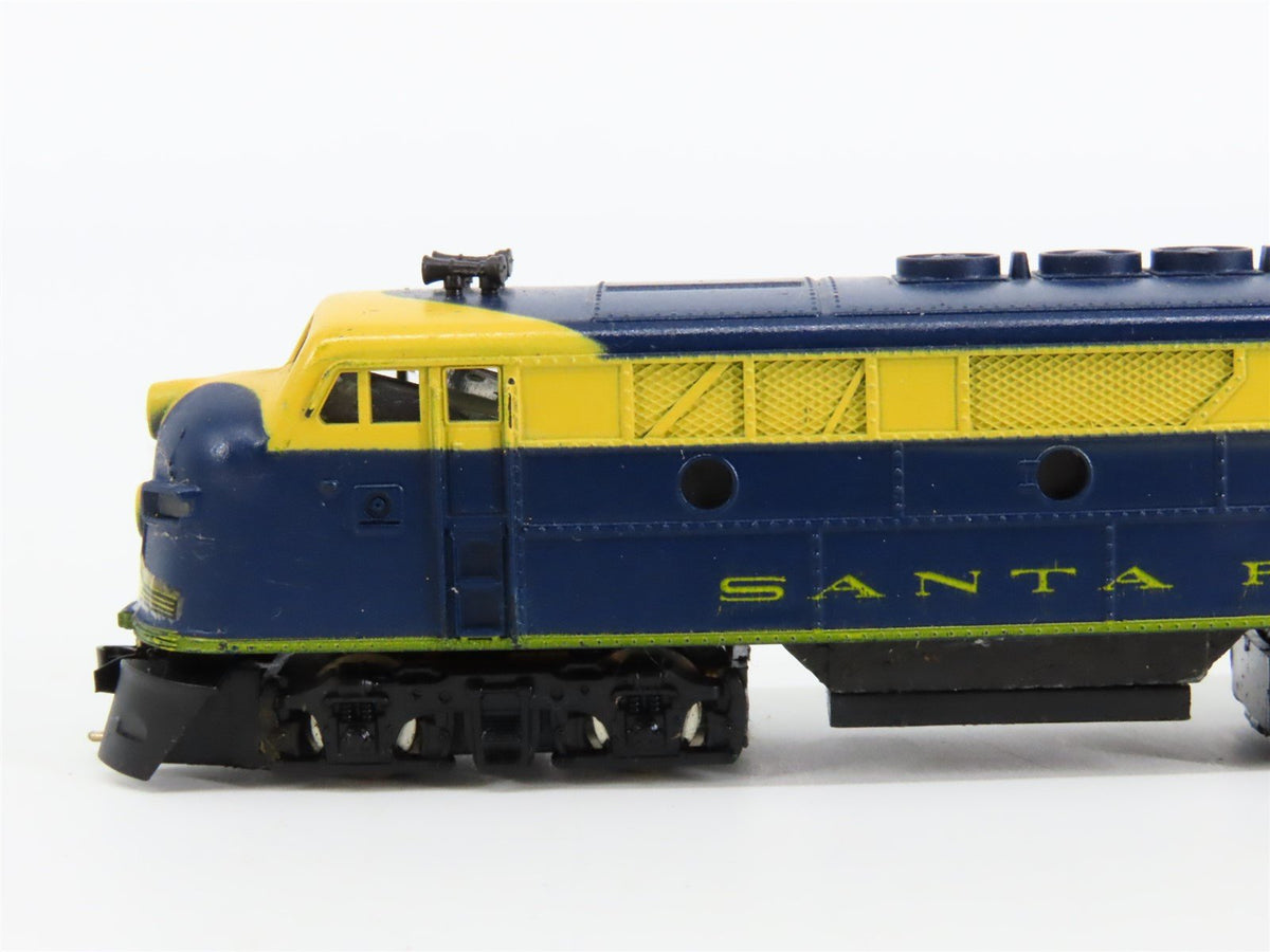 N Scale Con-Cor ATSF Santa Fe F7 A/B Diesel Locomotive Set