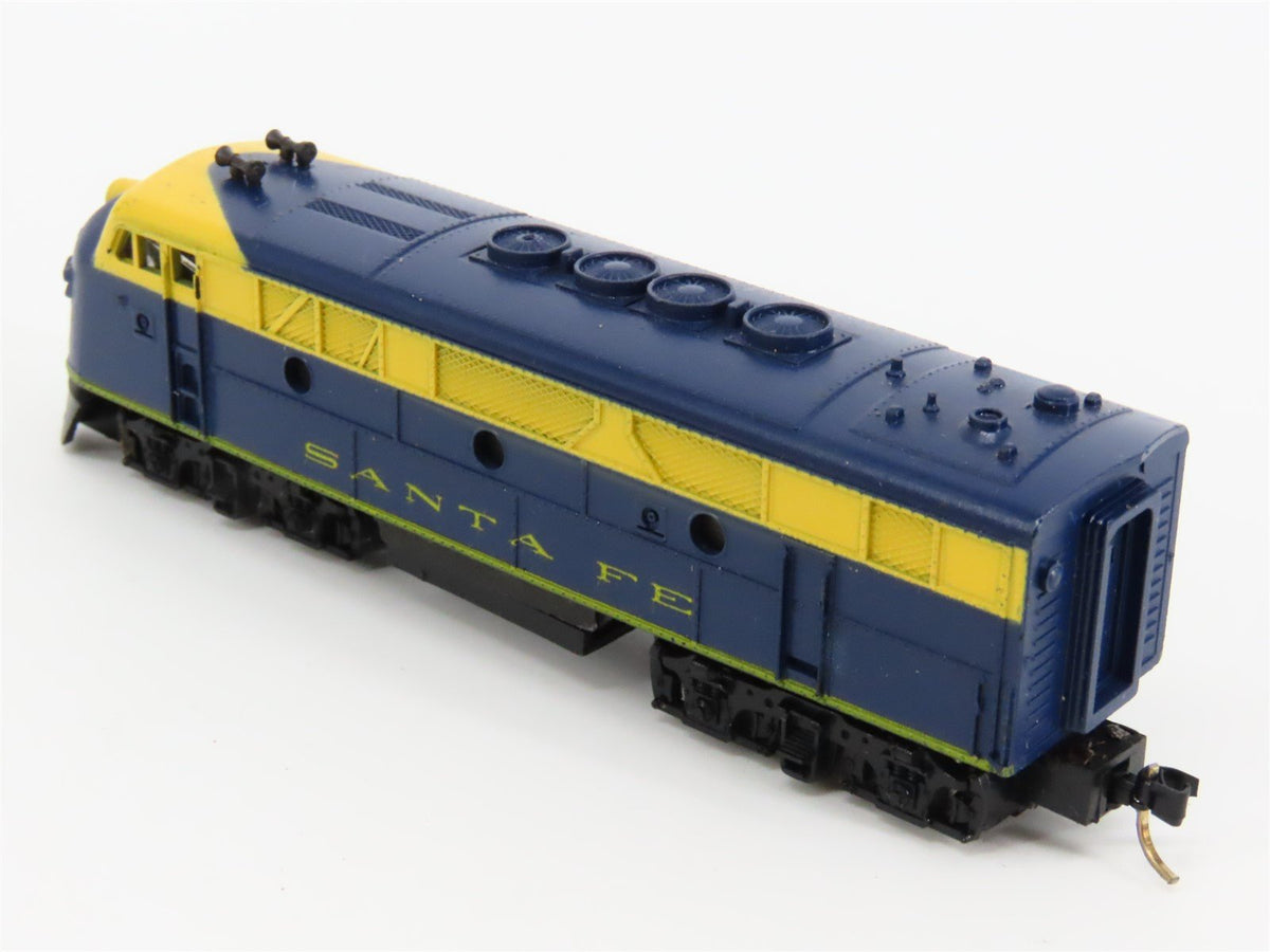 N Scale Con-Cor ATSF Santa Fe F7 A/B Diesel Locomotive Set