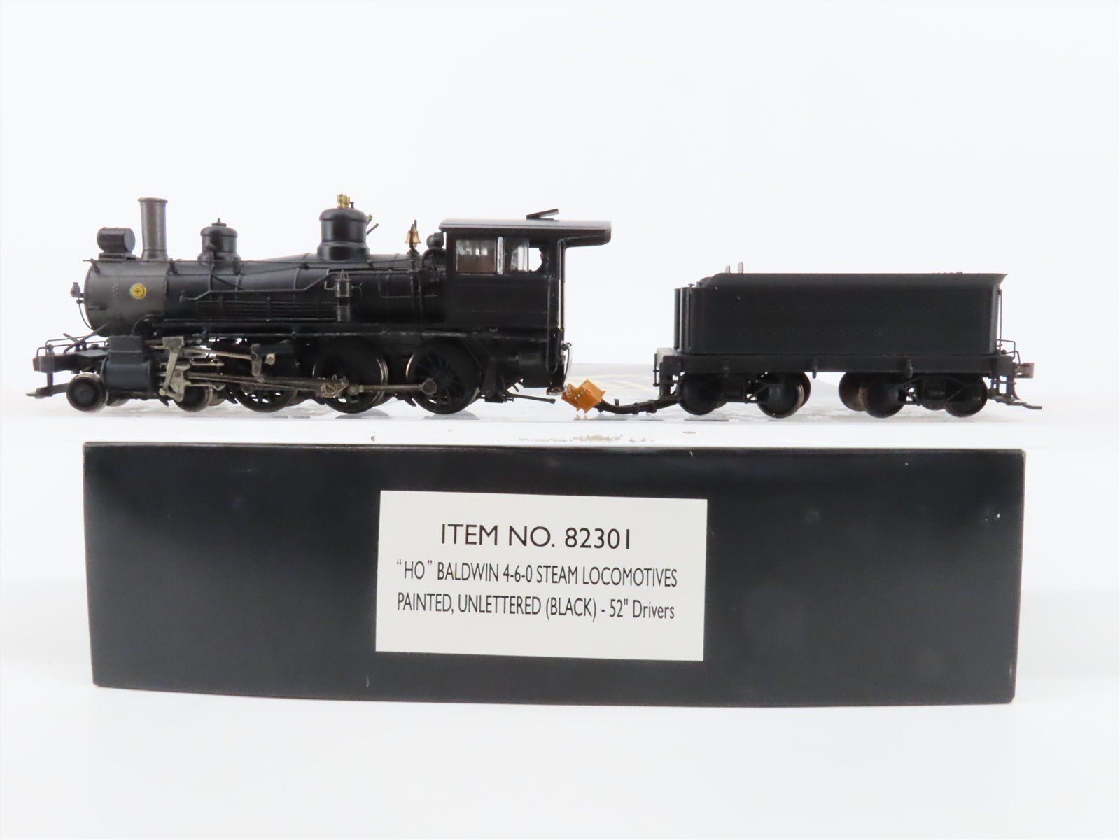 HO Scale Bachmann Spectrum 82301 Unlettered Baldwin 4-6-0 Steam - DCC Ready