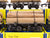 LOT of 6 HO Scale AHM/Rivarossi 6120-02 Log Cars w/ Loads