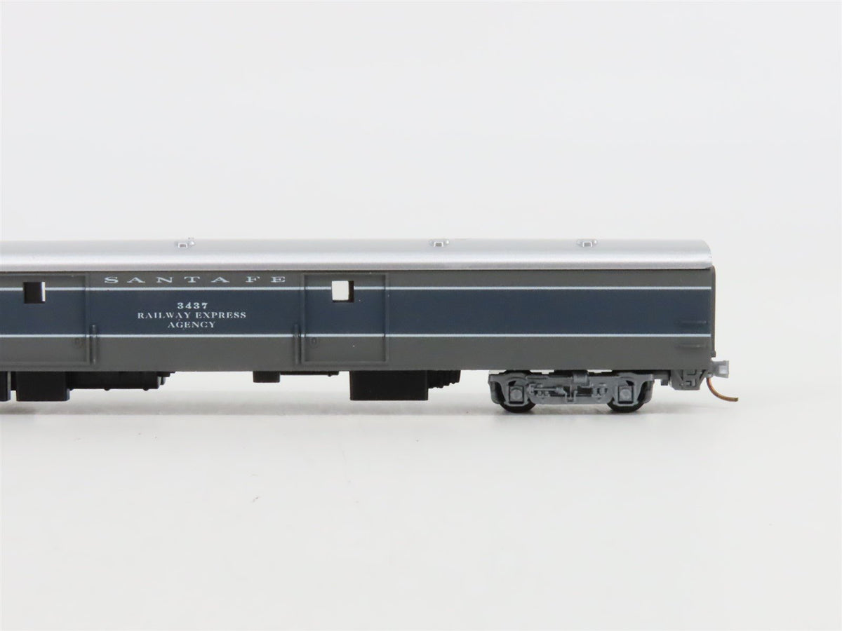 N Scale Con-Cor 0001-04082C ATSF Santa Fe Scout 85&#39; Baggage Passenger #3437