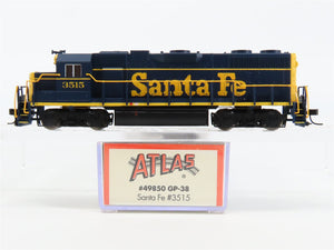 N Scale Atlas 49850 ATSF Santa Fe GP38 Diesel Locomotive #3515