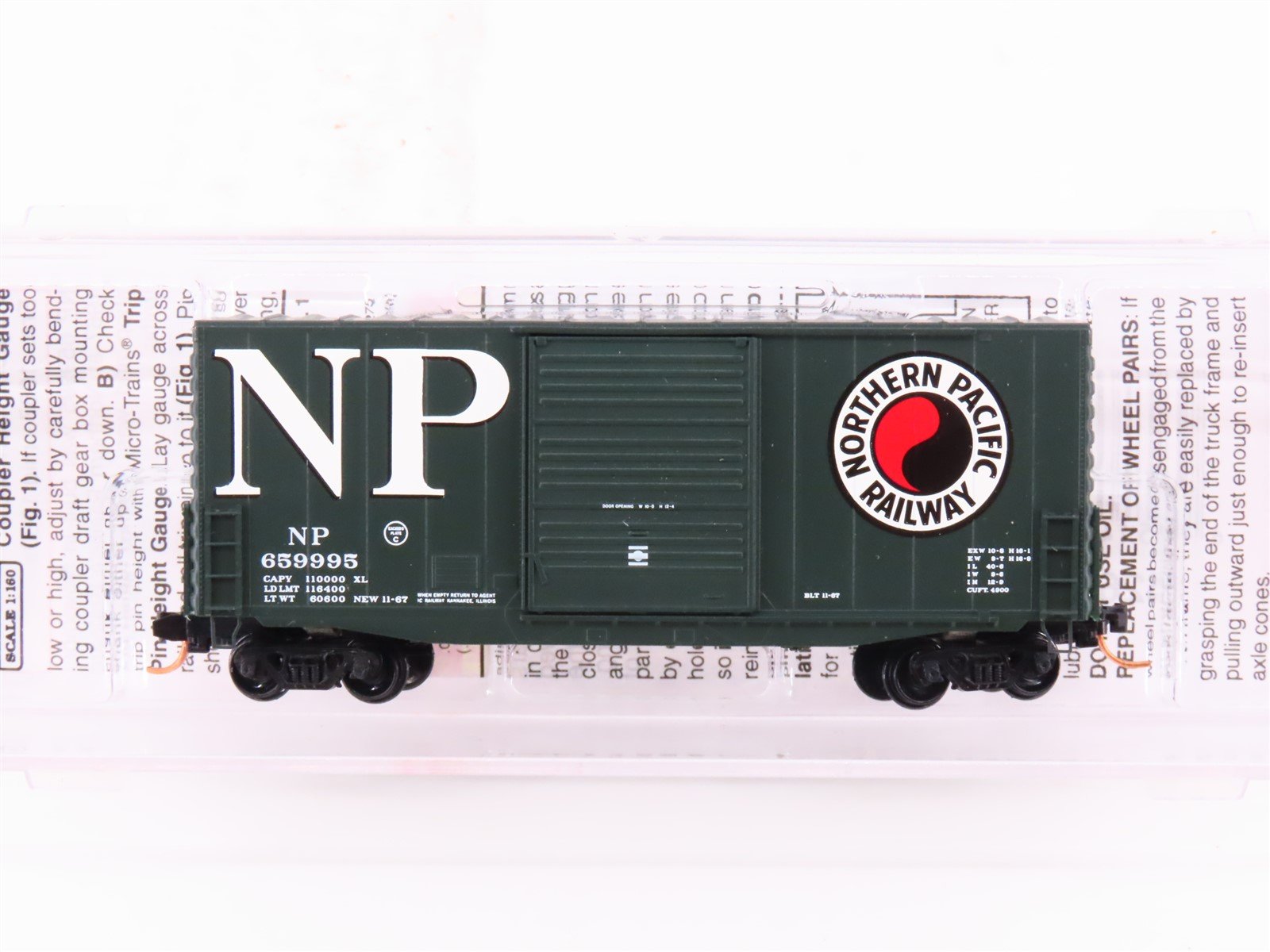 N Scale Micro-Trains MTL 10100010 NP Northern Pacific 40' Box Car #659995