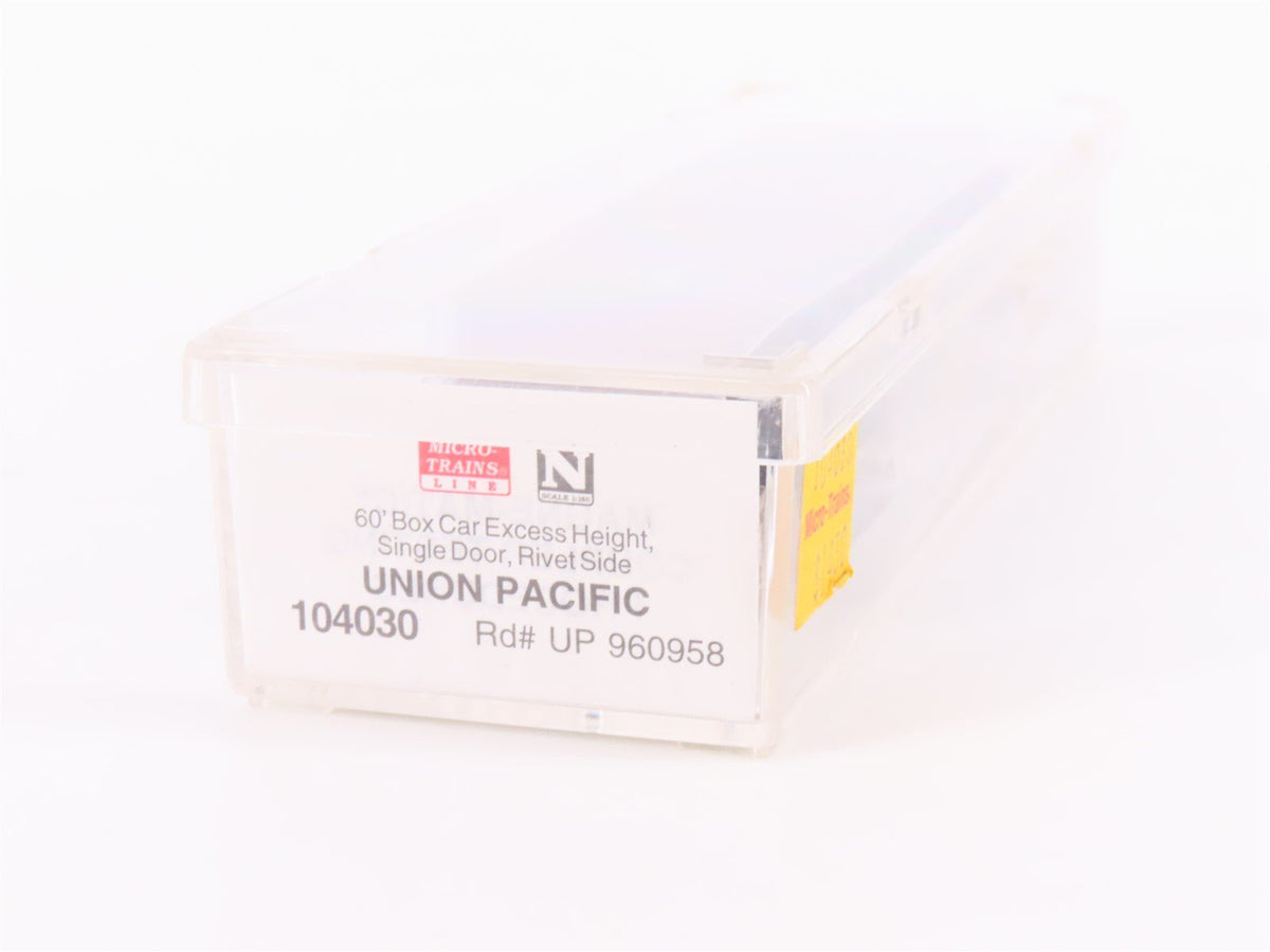 N Scale Micro-Trains MTL 104030 UP Union Pacific Railroad 60&#39; Box Car #960958